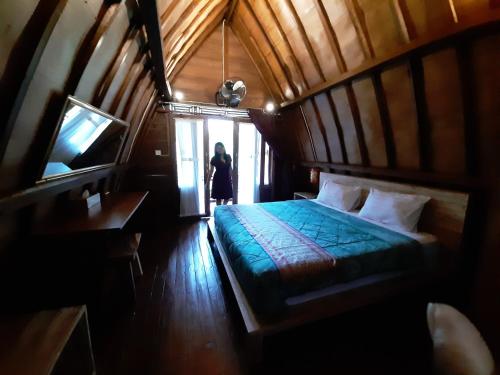 Кровать или кровати в номере Telagamas Guest House