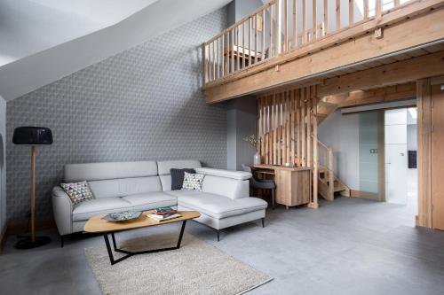 Χώρος καθιστικού στο Kamieniec 27 Bed & Breakfast