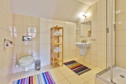 Koupelna v ubytování Apartmány Pinus, Tále, Chopok Juh