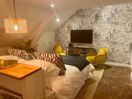 TV o dispositivi per l'intrattenimento presso VILLA DU CEDRE Honfleur