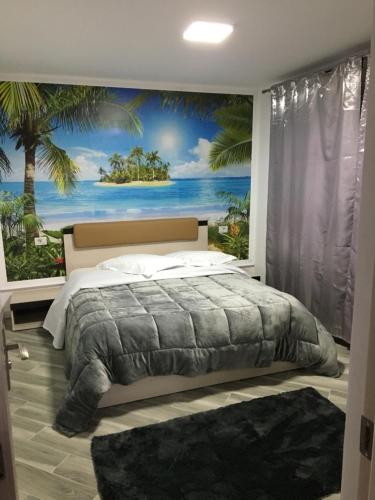 Ένα ή περισσότερα κρεβάτια σε δωμάτιο στο Apartamente Gildo 20