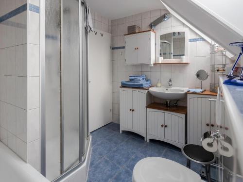 ห้องน้ำของ Ferienwohnung Münch