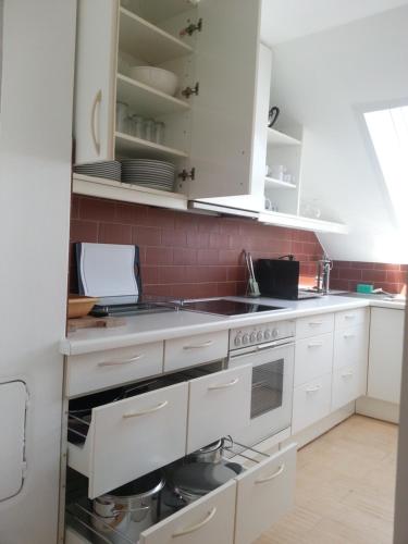Appartement Feldkirchにあるキッチンまたは簡易キッチン
