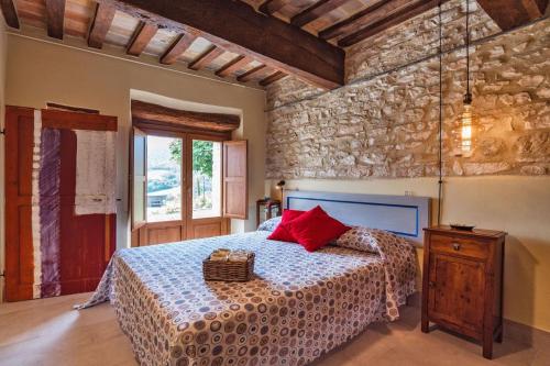 Ένα ή περισσότερα κρεβάτια σε δωμάτιο στο Appartamento Piticchio