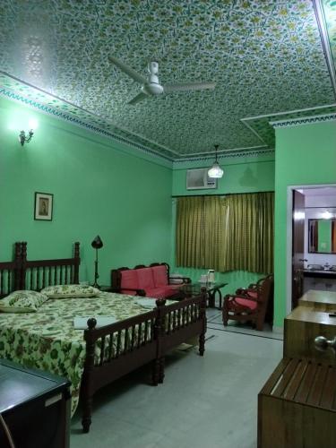 Katil atau katil-katil dalam bilik di Anuraag Villa