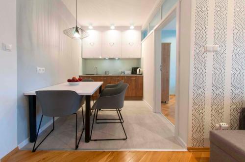 Posezení v ubytování Bielańska Apartment