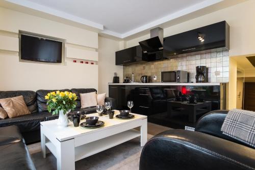 Kuchyňa alebo kuchynka v ubytovaní Apartment Krupówki Premio