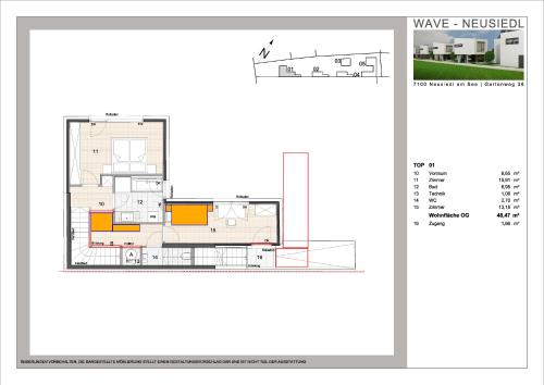 Wave Penthousesの見取り図または間取り図