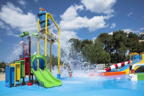 a water park with a bunch of water slides at Mobile Homes Bi Village - Adriatic Kampovi in Fažana