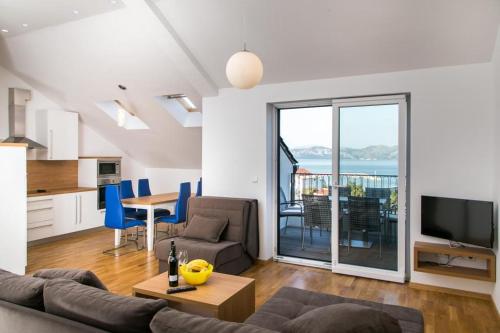 Χώρος καθιστικού στο Apartments Kula
