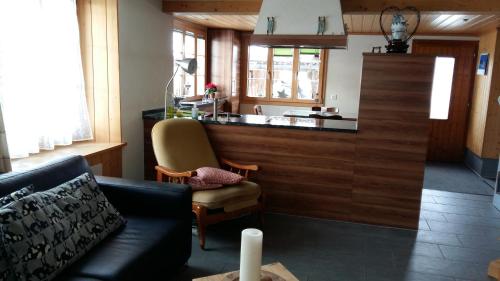 Posezení v ubytování Chalet Bärgblick