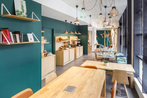 Kuchyň nebo kuchyňský kout v ubytování Aparthotel Adagio Access Toulouse St Cyprien