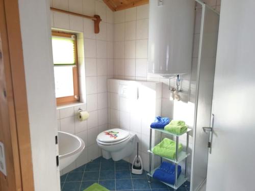Kúpeľňa v ubytovaní Berghütte Franz'l