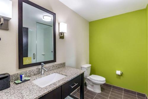a bathroom with a sink and a toilet at Sleep Inn & Suites Gallatin - Nashville Metro in Gallatin