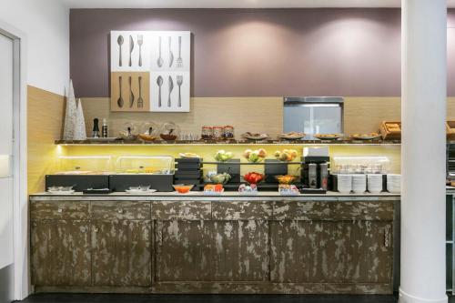 Kuchyň nebo kuchyňský kout v ubytování Globales Acis y Galatea