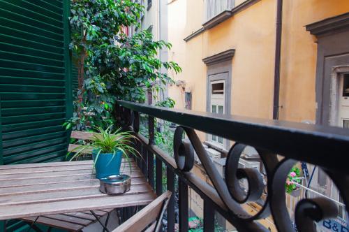 Un balcon sau o terasă la Real Giardinetto a Toledo