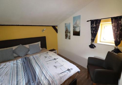 Postel nebo postele na pokoji v ubytování Ferienhaus geStRanDeT