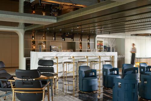 
The lounge or bar area at The Park Lane Hong Kong, a Pullman Hotel
