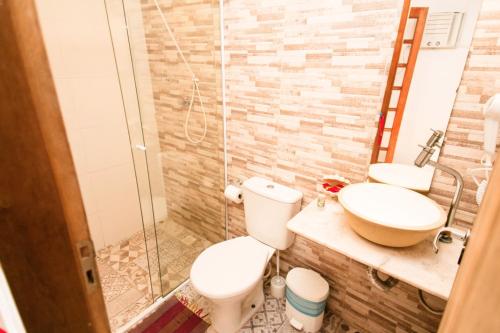 Phòng tắm tại Canto das Laranjeiras Tombo