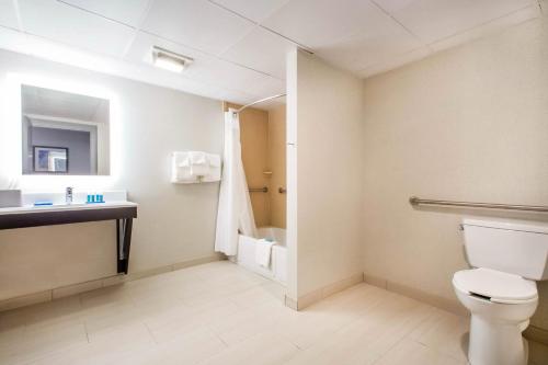 A bathroom at Holiday Inn Express & Suites - Albany Airport - Wolf Road, an IHG Hotel
