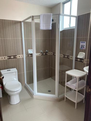 Koupelna v ubytování Hotel Kemarios