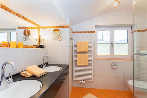 Phòng tắm tại Appartement Bergfried