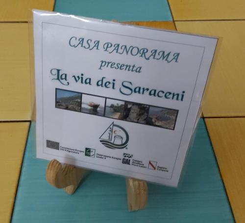a sign that reads casa victoria presbyteriana vm del sarabit at Casa Panorama Amalfi Coast in Vietri sul Mare