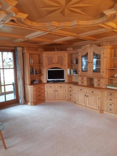 Kuchyň nebo kuchyňský kout v ubytování Ferienhaus Alpsteig