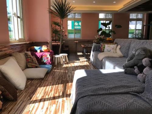 Posezení v ubytování 山同青旅Backpacker Hostel
