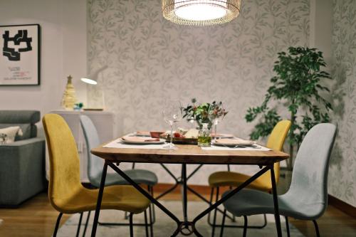 Posezení v ubytování ZUBIGANE apartamento junto a la Ría & Parking