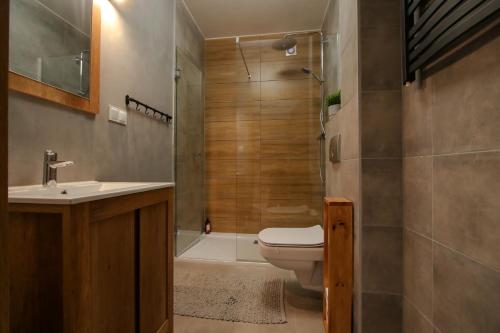 Kúpeľňa v ubytovaní domki Stara Morawa