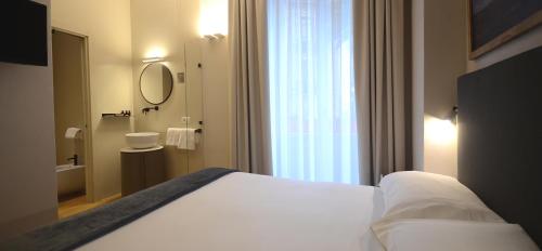 Koupelna v ubytování Albergo Centrale