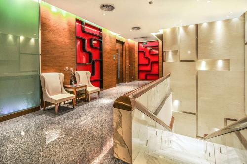 Kempinski Hotel Chengdu-City Centerにあるシーティングエリア