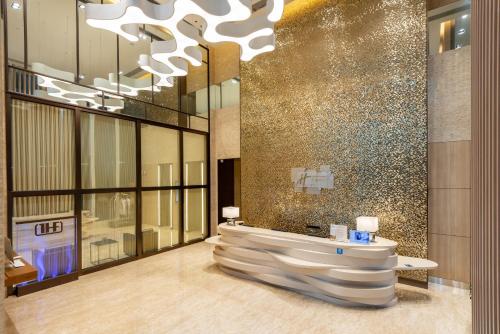 Koupelna v ubytování Holiday Inn Express Hong Kong Mongkok by IHG