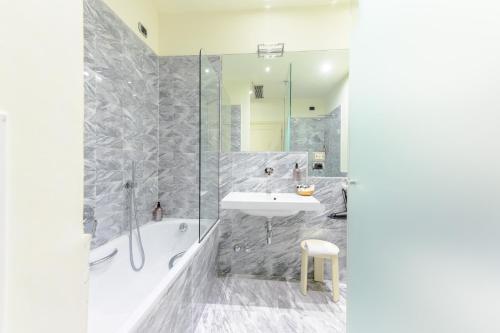 Koupelna v ubytování Hotel Kraft