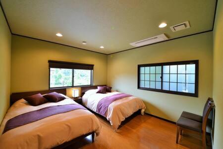 Katil atau katil-katil dalam bilik di Ohara Sensui Surrounded by Beautiful Nature