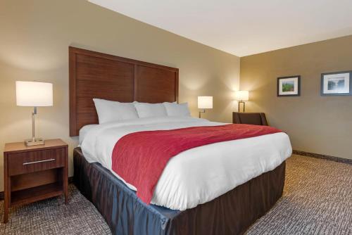 Comfort Inn & Suitesにあるベッド