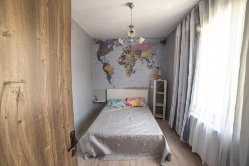 Postel nebo postele na pokoji v ubytování happy pandasN12