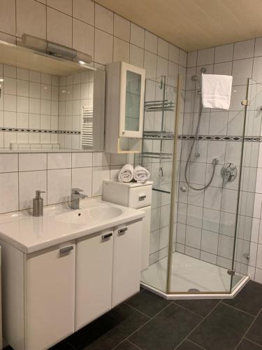 Ванна кімната в Stadtvilla mit Pool