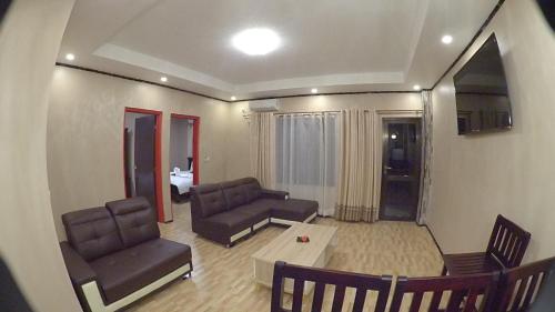 Χώρος καθιστικού στο Al - Minhaj Service Apartments