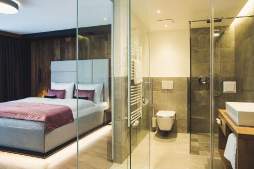 Kúpeľňa v ubytovaní Austria Aparthotel