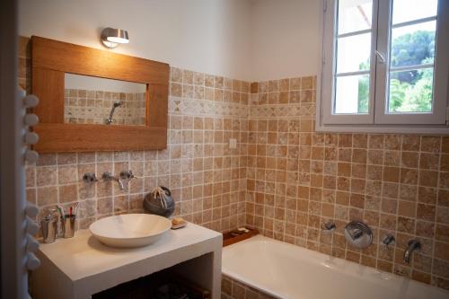 Koupelna v ubytování Casa Vadde Lungha superbe vue mer 8 personnes