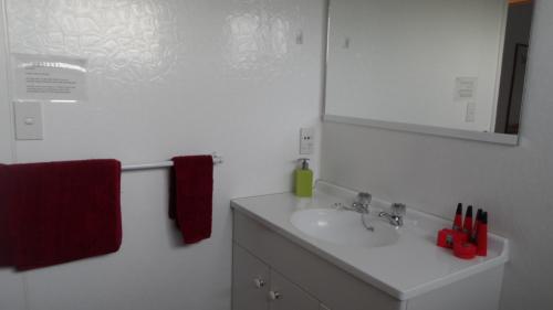 Ένα μπάνιο στο Thornton Lodge Motel