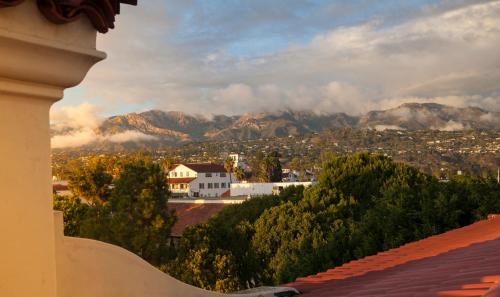 a view of a mountain range from a house at Kimpton Canary Hotel, an IHG Hotel in Santa Barbara