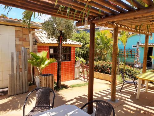 Ein Patio oder anderer Außenbereich in der Unterkunft Encantos Pousada