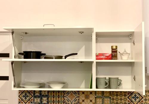 Una cocina o cocineta en Old Town Studio