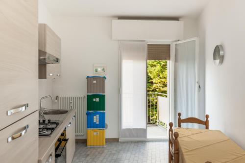 Dapur atau dapur kecil di Appartamento Le Barche
