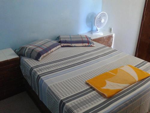 Un pat sau paturi într-o cameră la Pousada Odemir Ferreira