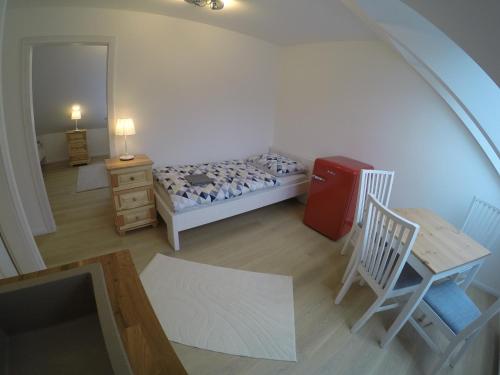 Apartmány Dúbravaにあるベッド