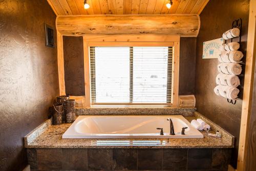 Koupelna v ubytování Kodiak Mountain Resort